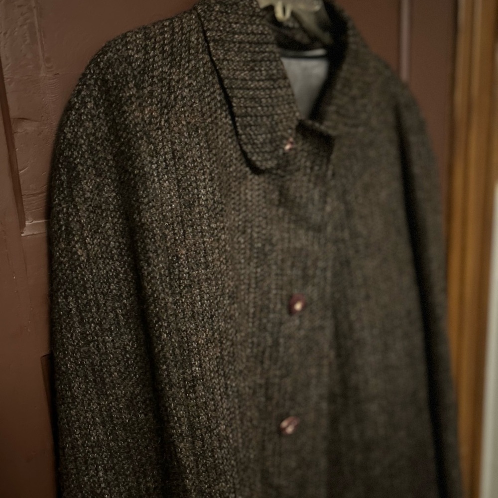 1960’s Penneys Irish Tweed Wool Overcoat Men’s Size 42